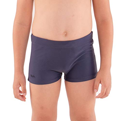Sunga Boxer Infantil Lisa C/ Vivo Lateral, Mash, Menino, Cinza Chumbo, M