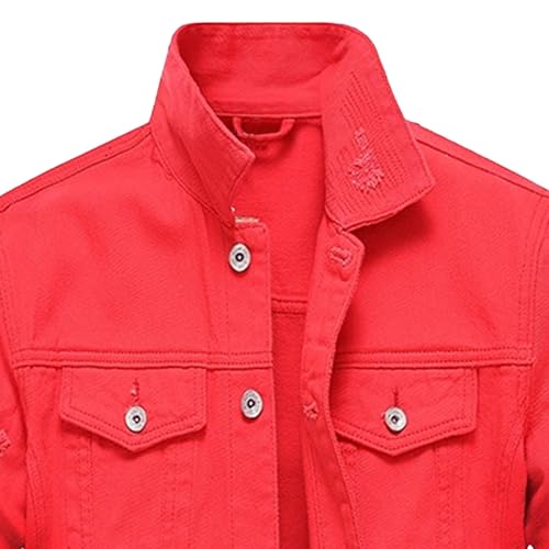 Chaqueta de mezclilla para hombre estilo hip hop miniatura 3