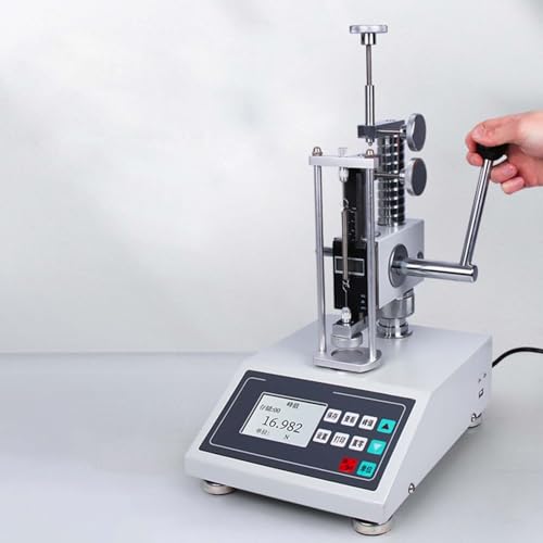 QUGURLID Digital Spring Tester Tension,Force Gauge Pull and Compression Testing Tools W/LCD Display Screen,3 Modes-Real-time,Peak,Auto-Peak,Unit N/KG/LB (500N)