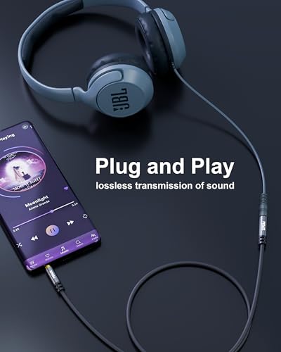 Image of FEDUS Aux Cable for Speakers, Aux Extension Cable, 3.5 mm Male to Female Audio Cable with Microphone 1 Meter TRRS 4 Pole Stereo Audio Extender Cord Aux Cable for Car, Earphone, Headphone, Phone,Tablet