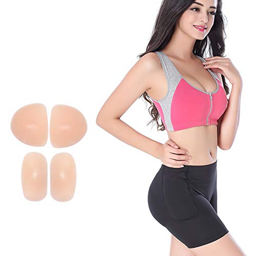 ONEFENG Almohadillas para Levantamiento de glúteos Pantalones Acolchados de Silicona para Mujer Fajas para realzar la Cadera Braguitas Glúteos de Bragas Hipster Ropa Interior para modelar el Cuerpo
