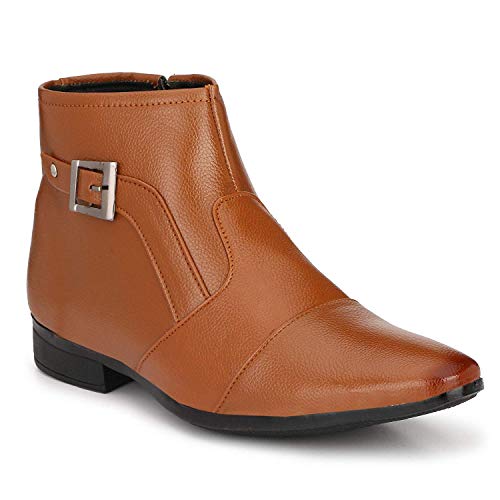 Image of Men's Synthetic Zip Slip on Formal Boot UK