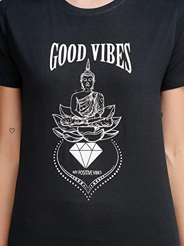 Image of Women's Cotton Regular Fit Yoga Gym /Sports Activewear T-Shirt -(MLMY3)