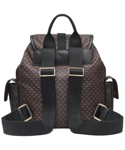 Calvin Klein Elora Organizational Backpack, Brown/Khaki/Black, One Size2
