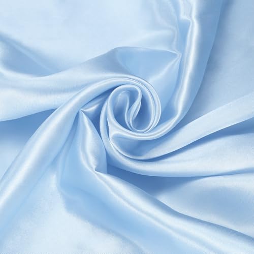 Tissu en satin bleu ciel de 1,8m x 152cm pour couture et robe de mariée