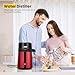 VIVOHOME Water Distiller Countertop 1.1 Gallon/4L 304 Stainless Steel Distilled Water Machine with Smart Switch Purifier Filter for Home Officek, Red