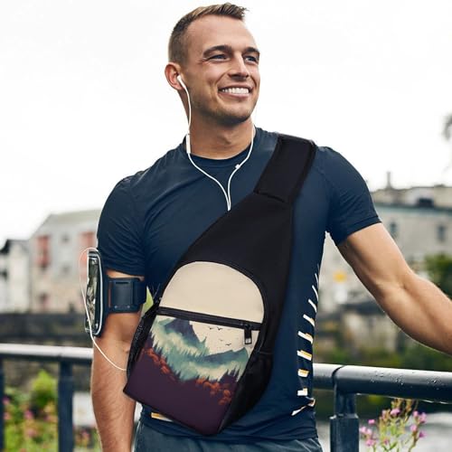 Mochila tipo bandolera para senderismo y uso casual miniatura 3
