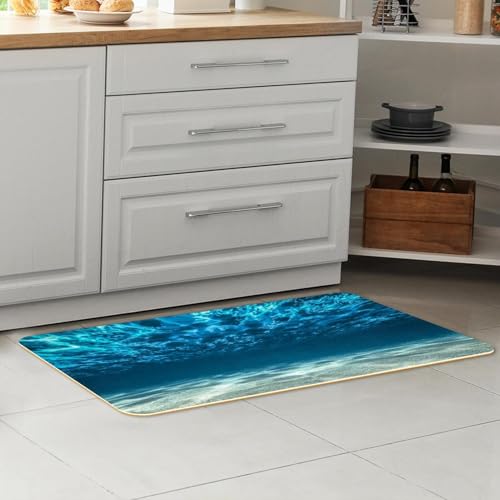Alfombrillas de cocina absorbentes VAPOKF pack de 2 alfombras lavables de pasillo 7