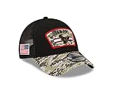New Era Houston Texans NFL On Field 2021 Salute to Service Black 9Forty Snapback Cap - One-Size