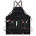 WIONE Canvas Denim Wielofunkcyjne fartuchy robocze Solidny fartuch do domu, grilla, grilla