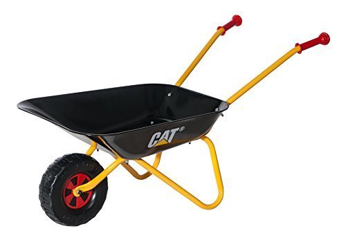 Rolly Toys - Metal Wheelbarrow with CAT / Caterpillar Brand - Black & Yellow by Rolly