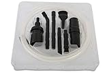 Minisaugset, Mikrodüsenset 8 Teile inkl. Adapter für alle Staubsauger mit 32mm und 35mm Anschluss - Passt auf über 98% aller Staubsauger - z.B. Miele Siemens Bosch AEG Rowenta Fakir EIO Electrolux