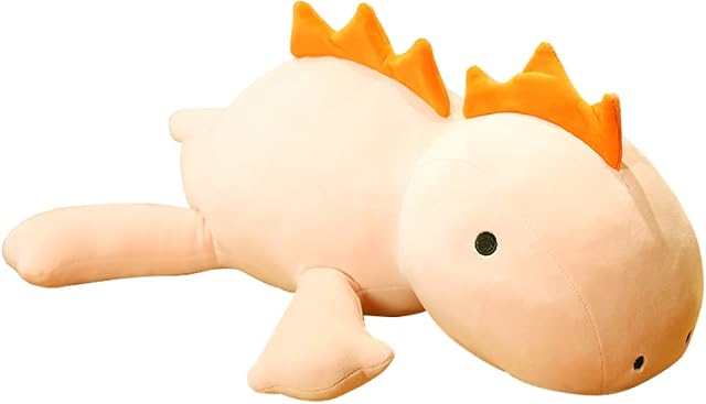 WESOPAN NEW Weighted Dinosaur Plush, Weighted Stuffed Animals Series, Cute Dino Plushie Dolls Throw Pillow Birthday Gifts for Children Kids Adults (Pink, 1.3lbs 13.7")