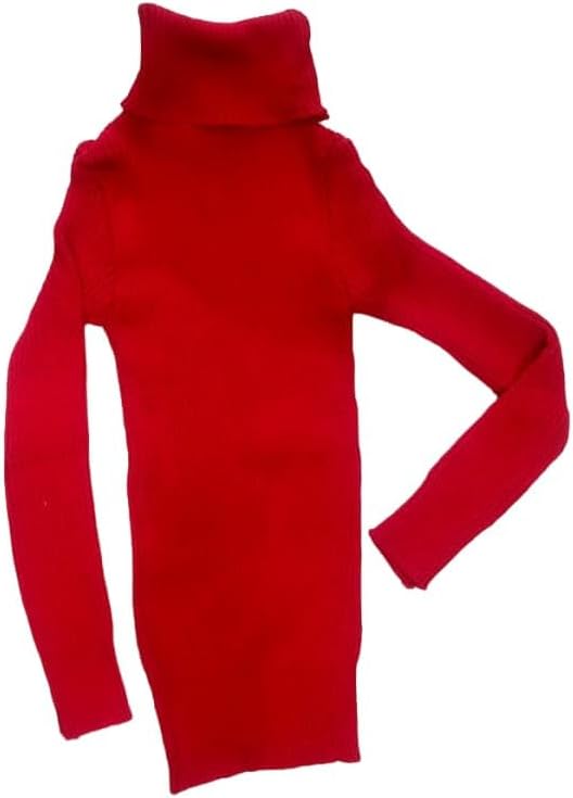 Stately Fashion wear High Neck Stripped Skivvy for Kids RED