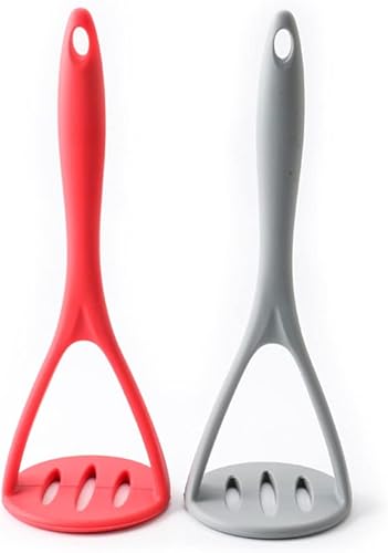 Miniatura 7 de UPKOCH Triturador de patatas de silicona para alimentos, triturador de frutas, triturador de aguacate, utensilios de cocina, herramientas de mano