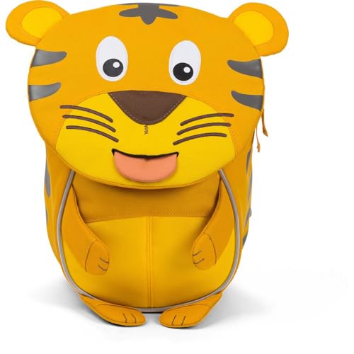 Affenzahn Kleiner Freund Kindergartenrucksack für 1-3 Jährige Kinder im Kindergarten und Kinderrucksack für die Kita Tiger - Orange