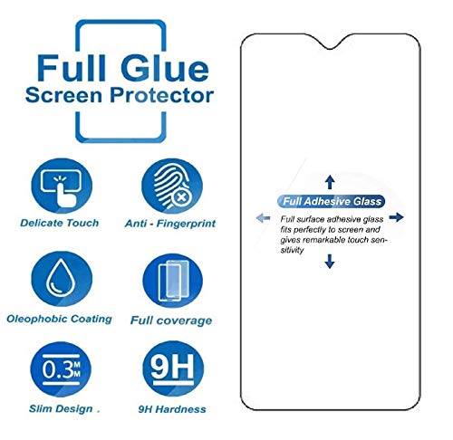 Image of Screen Protector for Realme Narzo 50i (Black) Tempered Glass Edge-to-Edge 6D Screen Guard With Installation Kit
