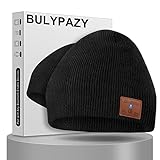 BULYPAZY Bluetooth Beanie Hat for Men/Women, Bluetooth 5.0 Winter Knitted Beanie Music Hat Built-in...
