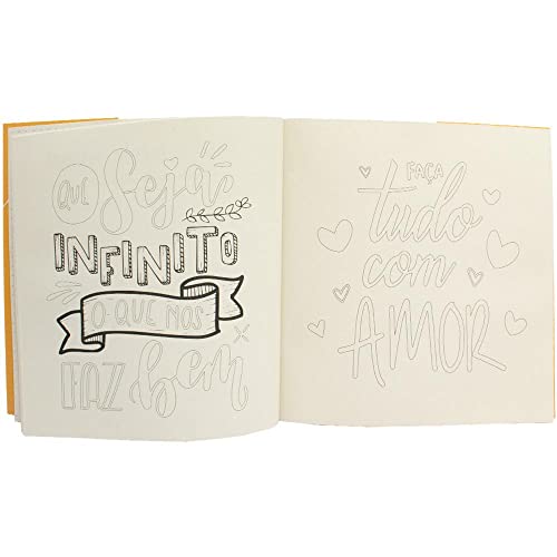 Livro de Colorir antiestresse: Lettering para relaxar