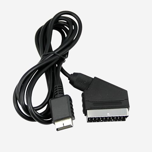 RHINORO Câble péritel RVB, compatible avec PlayStation PS1/PS2/PS3, 1,8 m, compatible avec console PAL