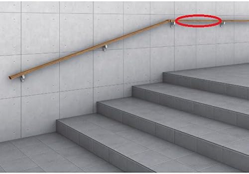 【受注生産品】YKKAP ルシアス 歩行補助手すり（壁付タイプ） 笠木 1スパン用 アルミカラー カームブラック