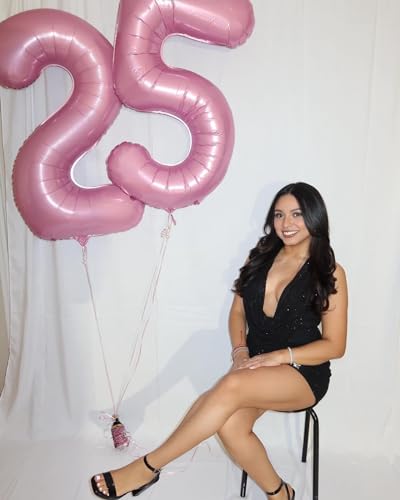 Image of 40 Inch Pastel Pink Number 9 Balloon, 9th Birthday Party Decorations | 40 Inch Pastel Pink inflatable foil number balloons, large birthday decorations for 9th birthday