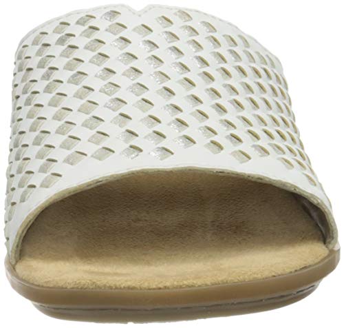 Rieker 63498, Sandali Donna, Bianco Combi, 42 EU