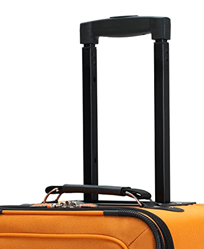 Rockland Pasadena Softside Spinner Wheel Luggage, Orange, Carry-On 20-Inch #TOP7