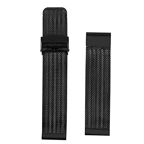 QHQQXN Correa de Reloj, 18/20/22/24 mm Hebilla de Gancho Malla Correas de Reloj de Acero Inoxidable Correas de Reloj Correa de Repuesto