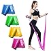 Niluoya Bandas Elásticas Fitness, 4-Pack 1.5M+2M Cintas Banda Resistencia con 2 Niveles Piezas Bandas de Resistencia para Yoga, Pilates, Crossfit, Estiramientos, Musculacion, Piernas, Brazos Fuerza