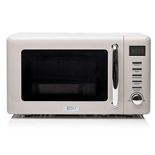 Haden Cotswold 800W Microwave Oven - 20L Capacity - 5 Power Levels Digital Microwave - 60 Min Timer,...