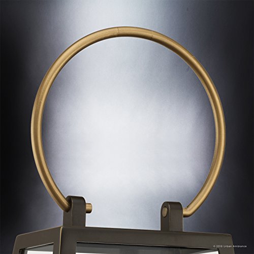 Urban Ambiance Luxury Vintage Outdoor Post/Pier Light, Large Size: 27" H X 11.25" W, With Farmhouse Style Elements, Olde Bronze Finish, Uhp1004 From The Vicenza Collection #TOP5