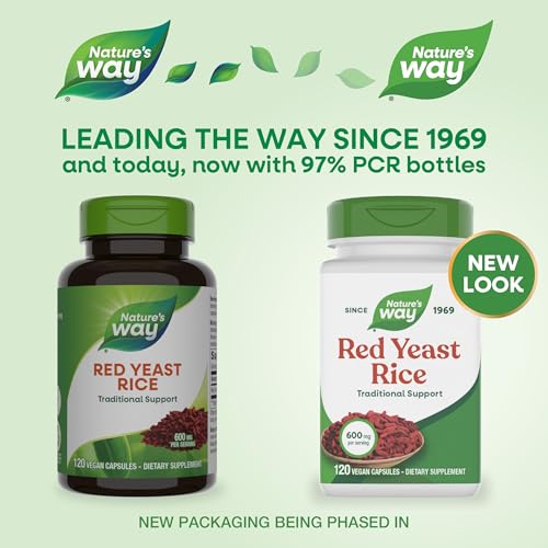 Nature's Way Red Yeast Rice, 600 mg per Serving, Vegan, 120 Capsules - image 2