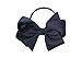 Anna Belen Girls "Lila" Large Grosgrain Bow Hair Tie O/S Navy