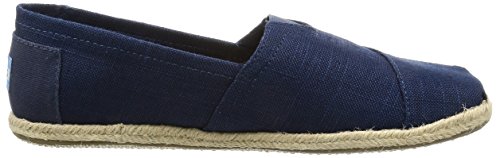 Toms Navy Linen Rope Alpargatas, Pantofole a collo...