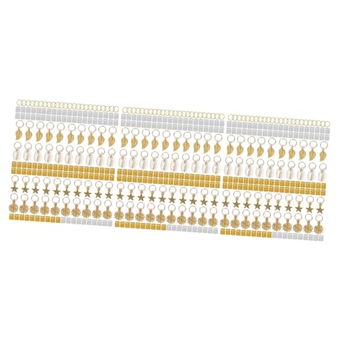 Accessoires cheveux métalliques pour dreadlocks Beavorty avec 492 anneaux et cuffs