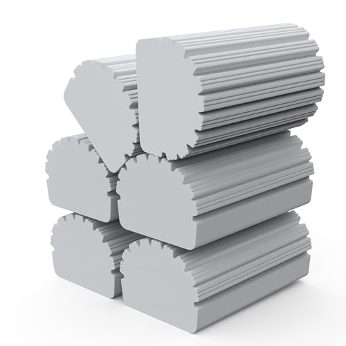 6 Pack Damp Clean Duster Sponge, Sponge Cleaning Brush, Reusable Sponge, Duster for Cleaning Blinds, Glass, Baseboards,Vents, Railings, Mirrors, Window Track Grooves and Faucets