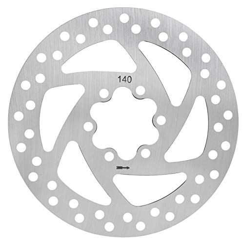 equlup Electric Scooter Brake Disc, 5.5in Stainless Steel Brake Disc Rotor Pad Parts Electric Scooter Rotor Disc Brake Lining Equipment for Electric Scooter Types