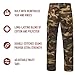 Rothco Relaxed Fit Zipper Fly Tactical BDU Pants – Cargo Hiking EDC Work Uniform, Woodland Camo, L