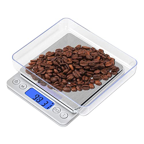 Bilancia digitale, 500 g/0.01g professionale Bilancia di precisione/Pesalettere/Bilancia per oro/Bilancia Tascabile, Molto Preciso, Wake Up Easy, Pocket Scale, 500/0.01g