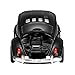 QFX Bluetooth 1960 Bug Retro Car Replica Speaker, 3-inch Speakers, Hands Free Link, Built-in Microphone, FM Radio and LED Party Lights, Black - BT-1960-BLK