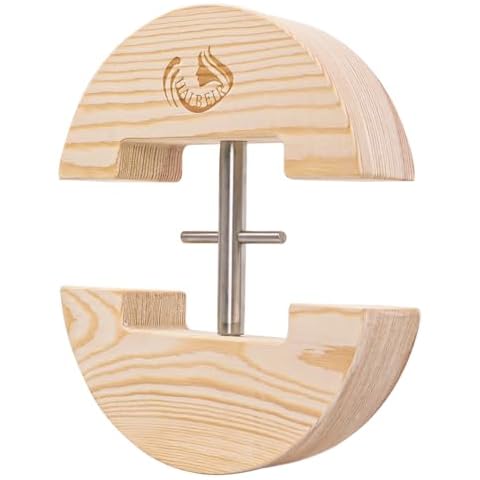 HAIBEIR Hat Stretcher for Fitted Hats Heavy-Duty Turnbuckle Adjustable to All Hats for Adults (Small Size) Natural Cover