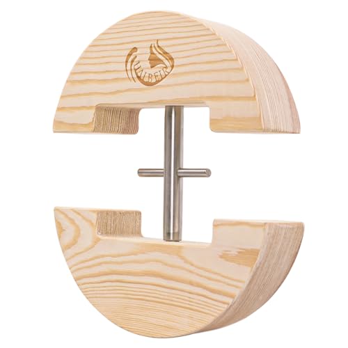 HAIBEIR Hat Stretcher for Fitted Hats Heavy-Duty Turnbuckle Adjustable to All Hats for Adults (Large Size) Natural
