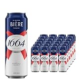 Kronen-bourg 1664 | 568ML Cans | ABV 4.6% | Pack of 24 | Whole Case