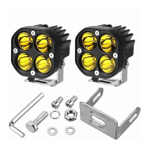 ALCXAZS Lampe de travail efficace de 7,6 cm (3 pouces) offrant un éclairage puissant pour diverses tâches et une résistance à l'usure et à la corrosion. Projecteur/brouillard LED étanche lumière