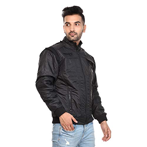 Image of Men's Full Sleeve Solid Jacket Jerkin Varsity