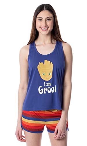 Pyjama Marvel femme Groot fini les nuits chaudes avec ce short L