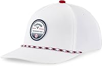 Callaway Golf Bogey Free Retro Snapback Hat - 100% Cotton, Water Resistant, 40+ UV Protection, OS White/Red/Navy