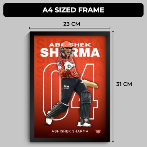 Image of Funk You Store Poster | Framed F1 Car A4 Sized (31 x 23 cm) | F1 Poster | Car Posters for Wall, Gift for Boys, Formula 1 Frames | Formula 1 Frame (Abhishek Sharma SRH)