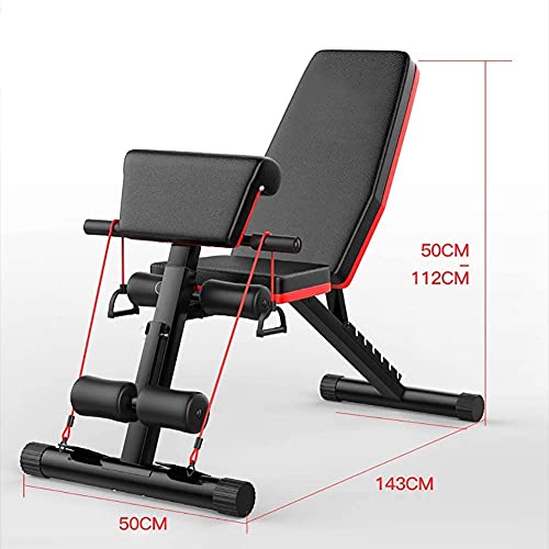Weight Bench Adjustable Strength Training Bench Dumbbell Bench Sit Ups Fitness Equipment Four Machines in One Multifaceted Home Multifunction Aid SUPTINE Fitness Chair Suitable for Indoor and Out - Image 8